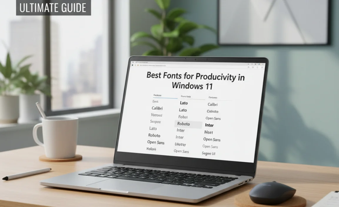 Best Fonts for Productivity in Windows 11
