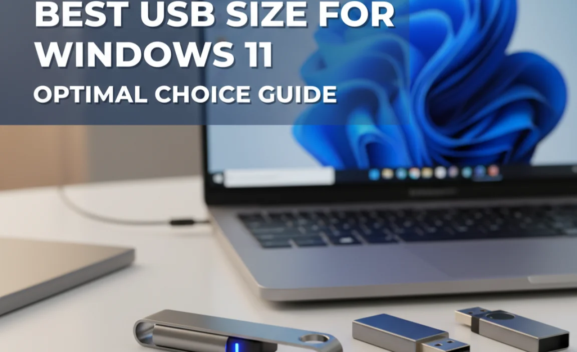 Best Usb Size For Windows 11: Optimal Choice Guide