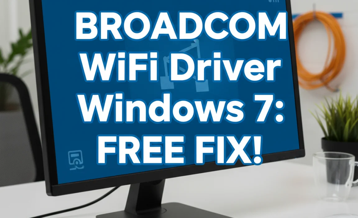 Broadcom WiFi Driver Windows 7: Free Fix!