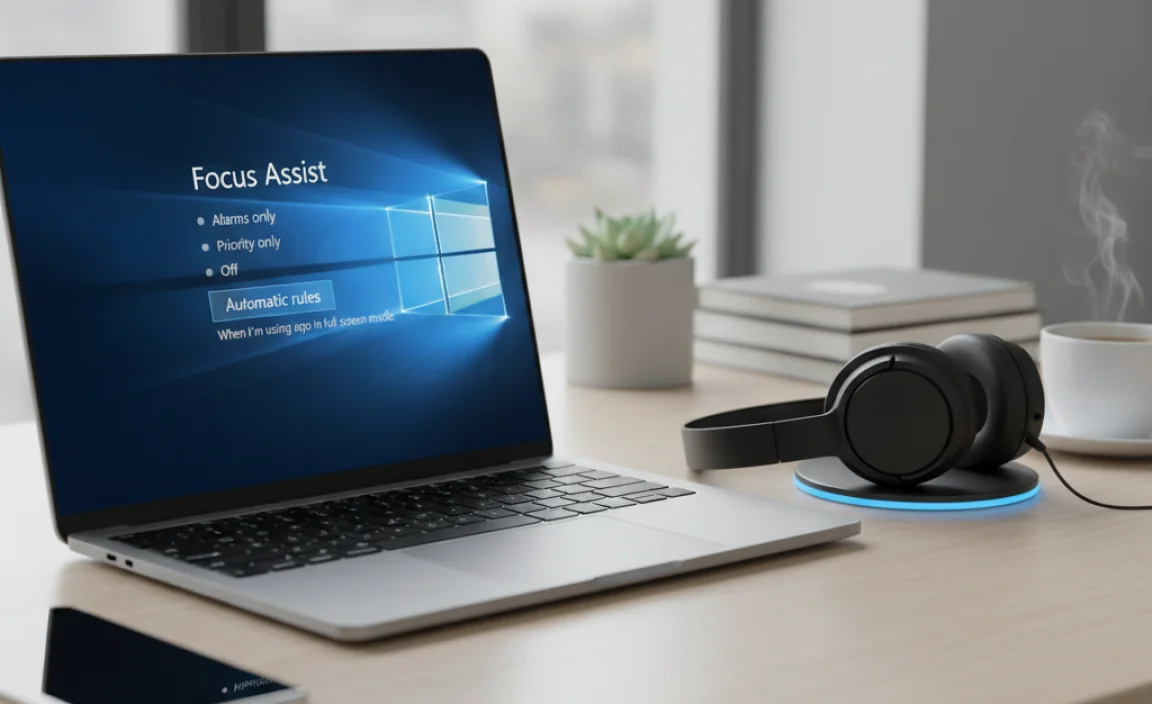 Built-in Windows 10 Focus Assist for Improved Productivity