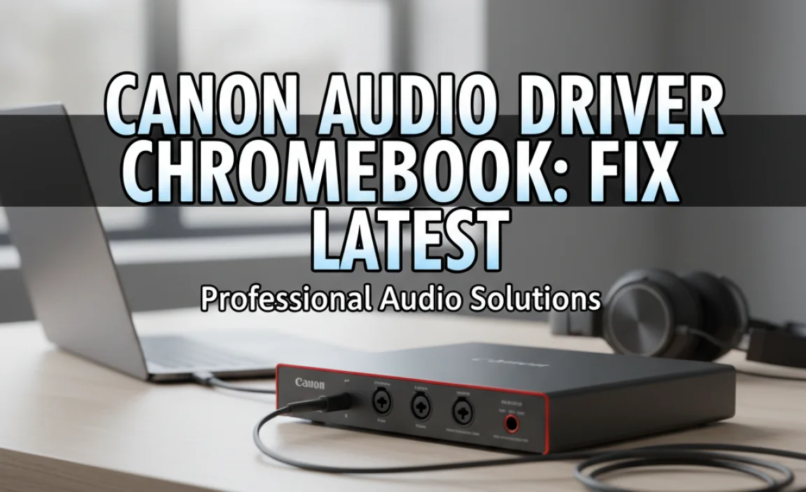 Canon Audio Driver Chromebook: Fix Latest