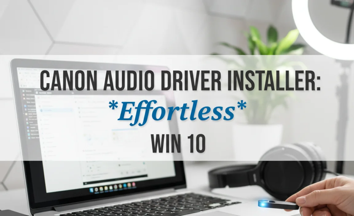 Canon Audio Driver Installer: *Effortless* Win 10