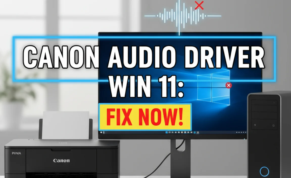 Canon Audio Driver Win 11: Fix Now!