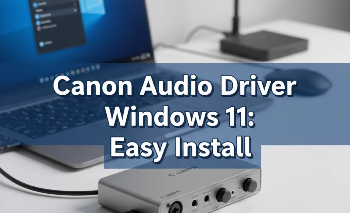 Canon Audio Driver Windows 11: Easy Install