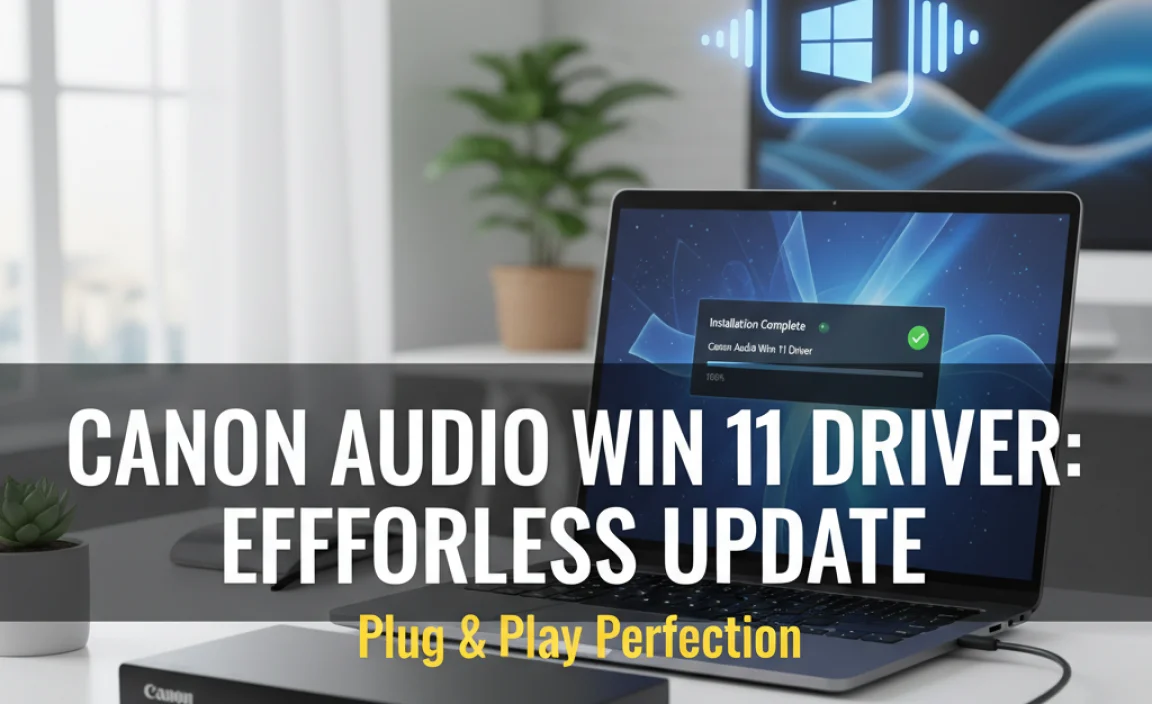 Canon Audio Win 11 Driver: Effortless Update