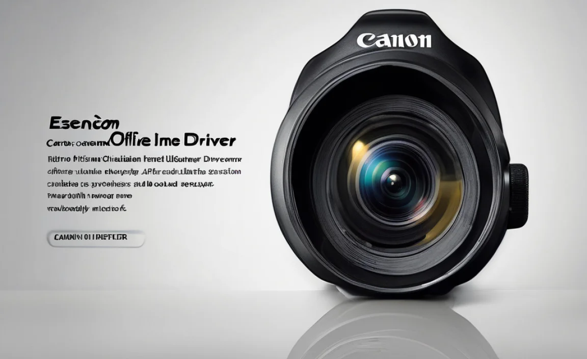 Canon Webcam Driver: Essential Offline Installer