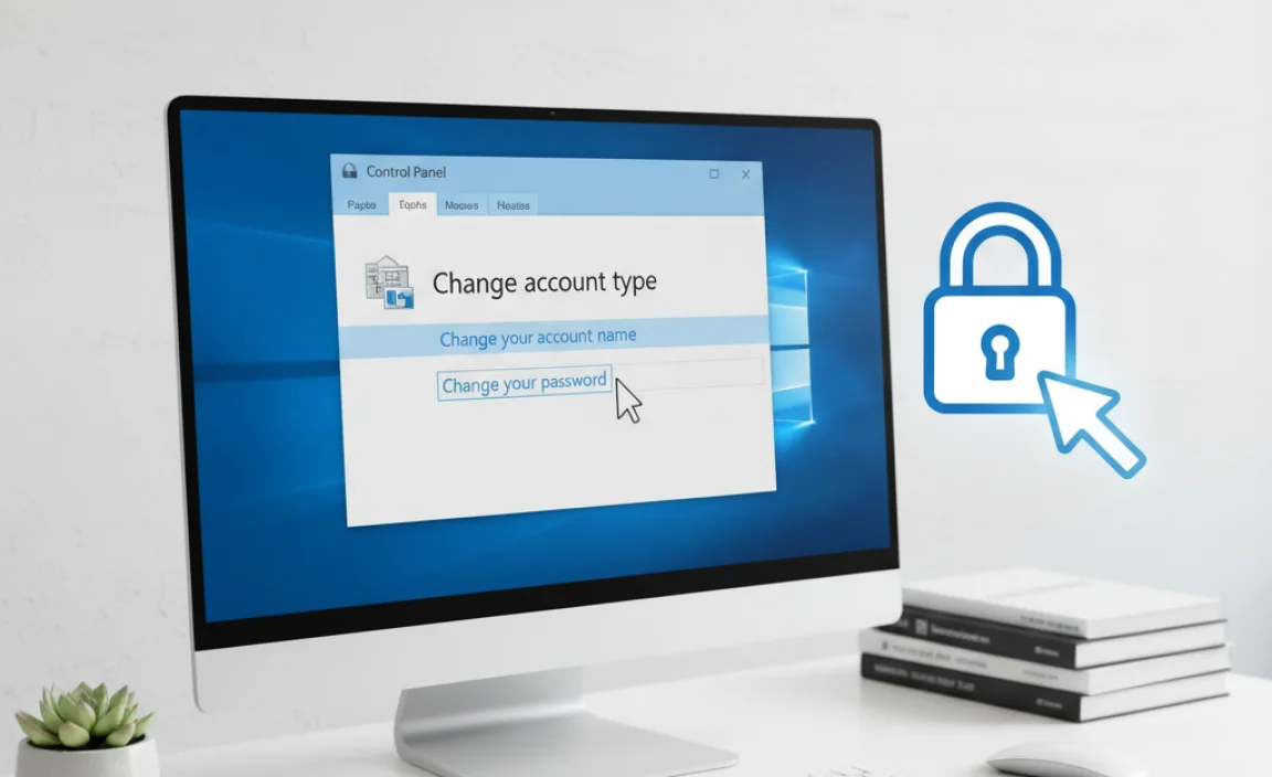 Changing Password via Control Panel