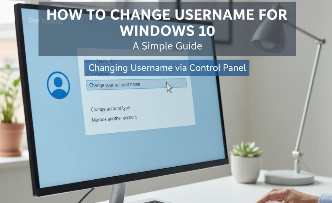 Changing Username via Control Panel