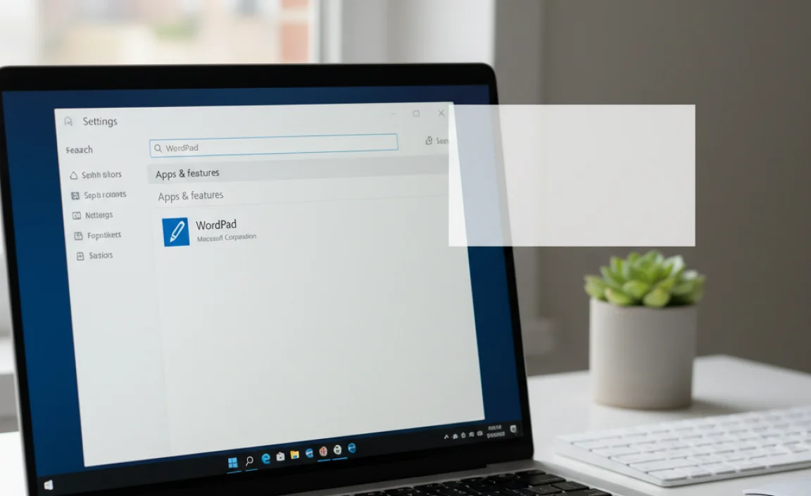 Checking for WordPad in Windows 11