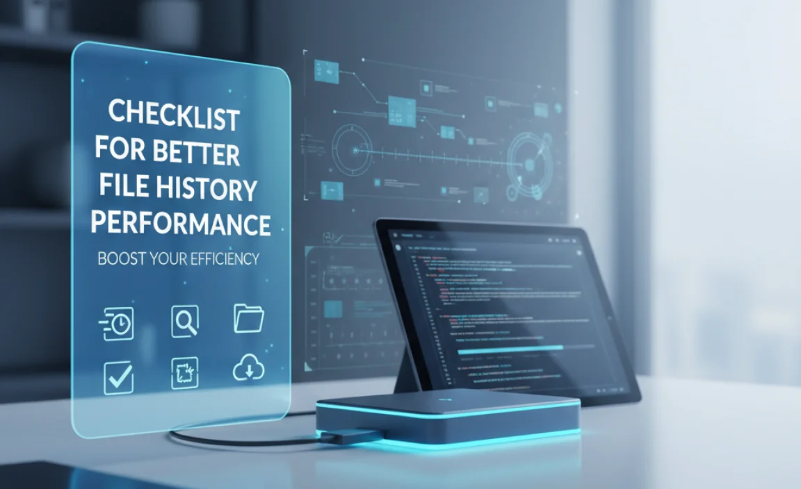 Checklist For Better File History Performance: Boost Your Efficiency