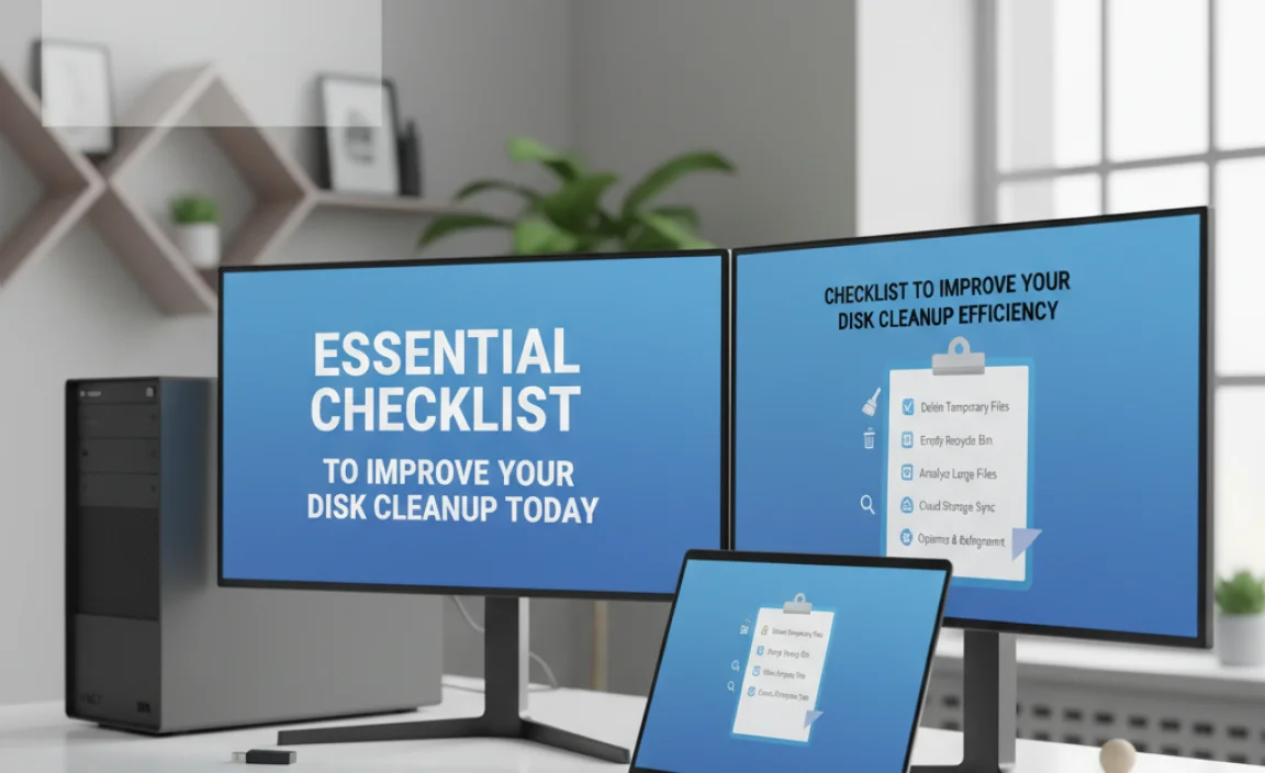 Checklist To Improve Your Disk Cleanup Efficiency