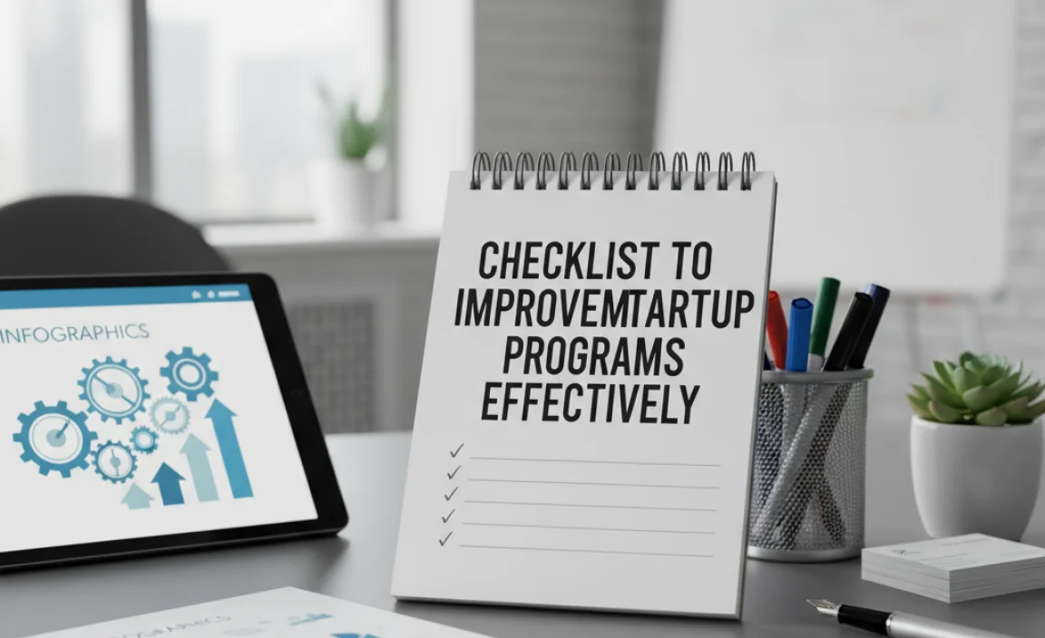 Checklist To Improve Your Startup Programs Effectively