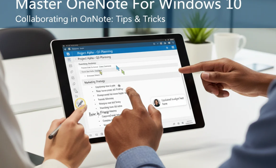 Collaborating in OneNote