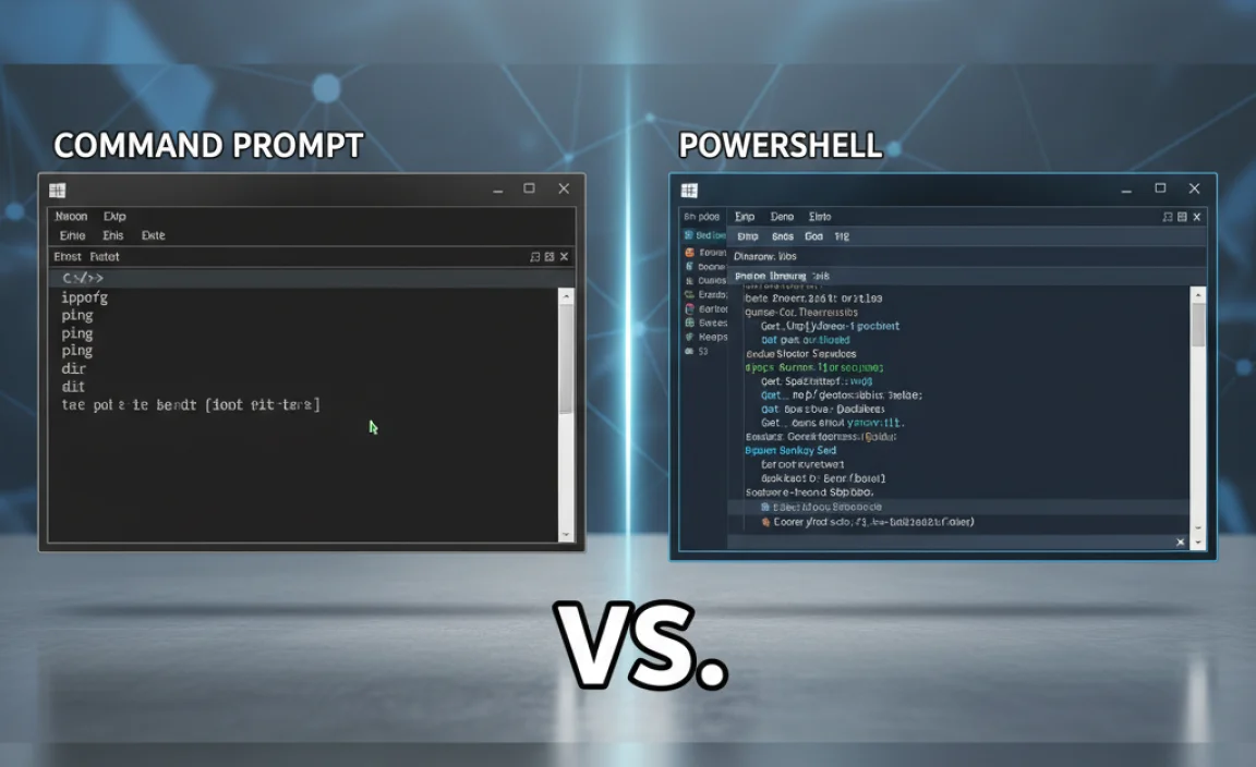 Command Prompt vs. PowerShell