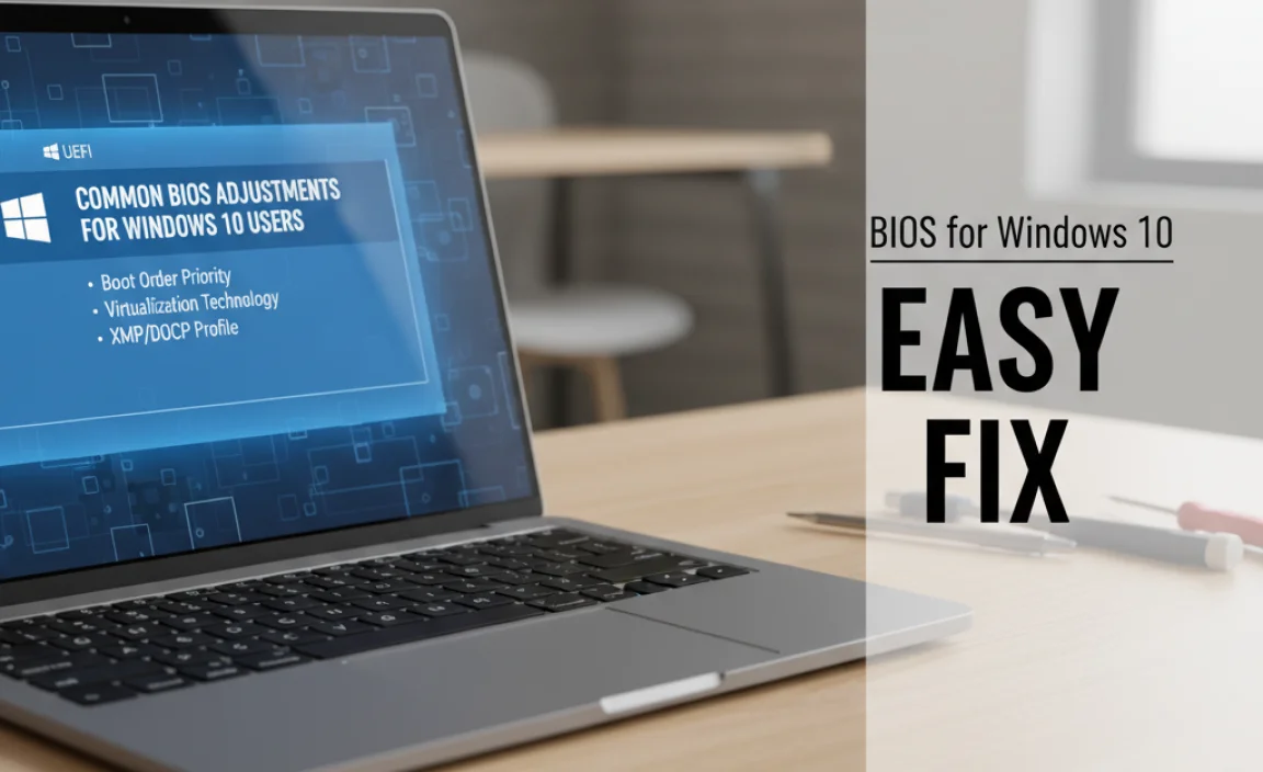 Common BIOS Adjustments for Windows 10 Users
