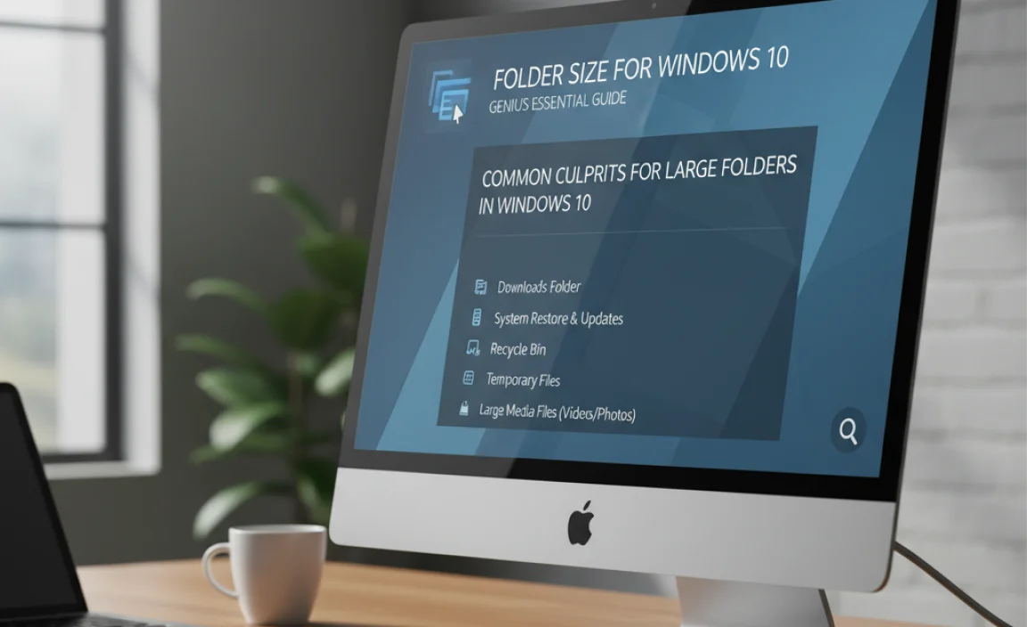 Common Culprits for Large Folders in Windows 10