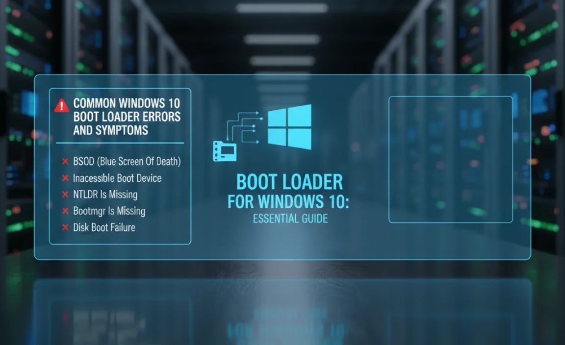 Common Windows 10 Boot Loader Errors and Symptoms