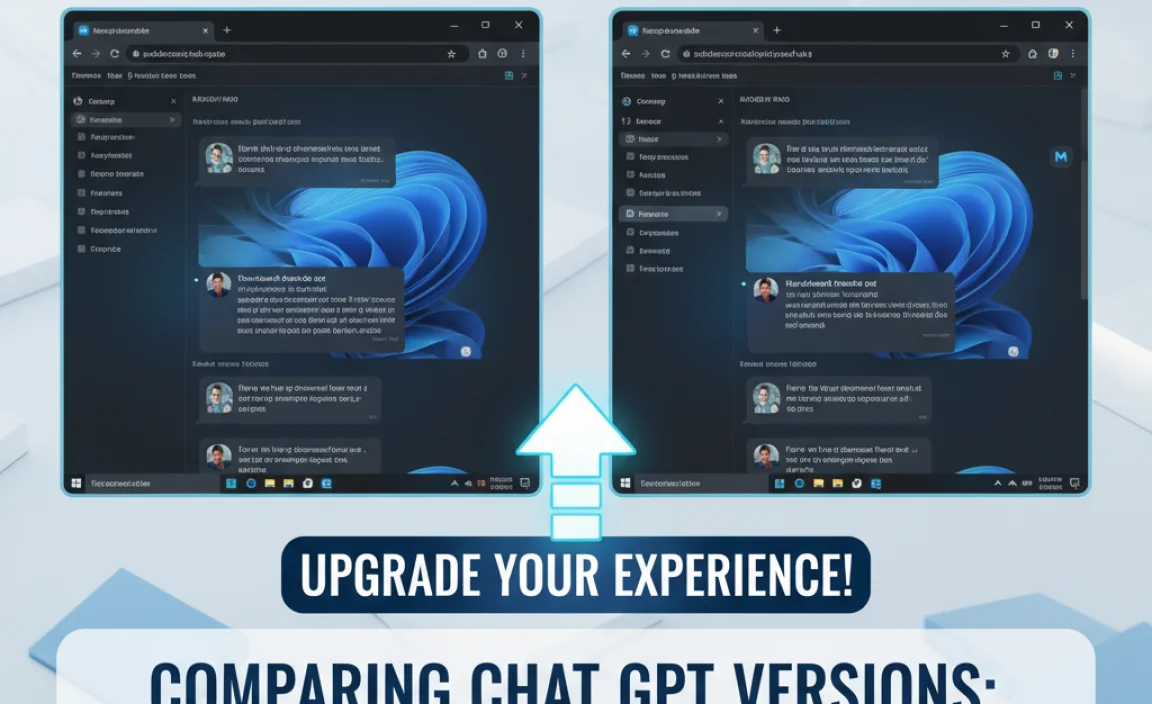 Comparing Chat GPT Versions: Desktop vs. Web on Windows 11