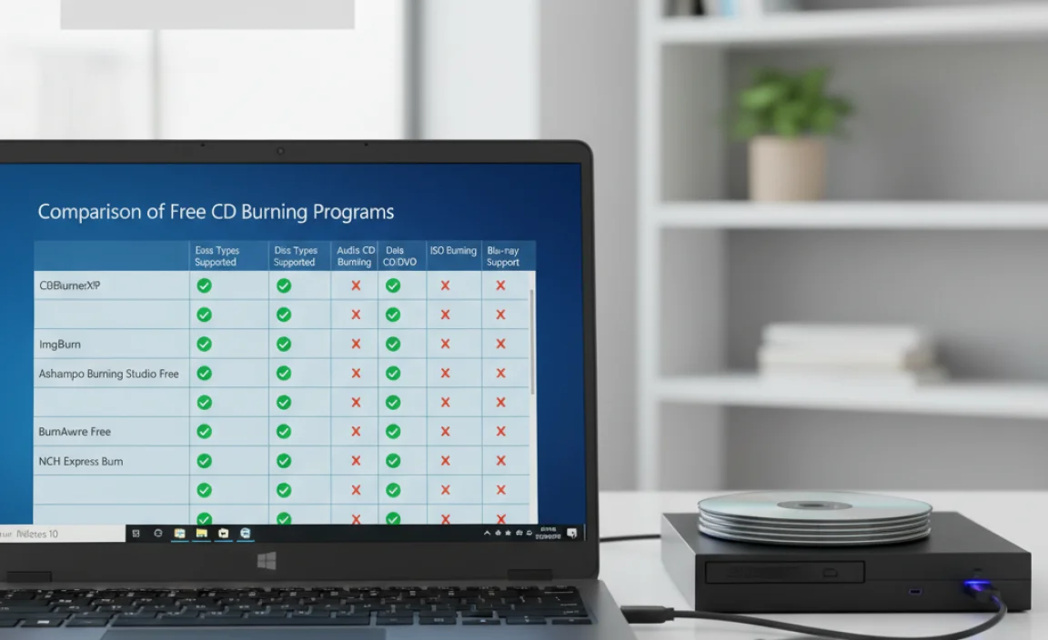 Comparison of Free CD Burning Programs
