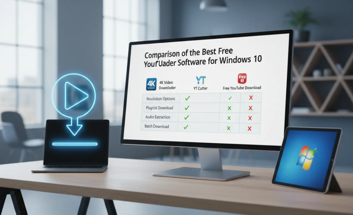 Comparison of the Best Free YouTube Downloader Software for Windows 10