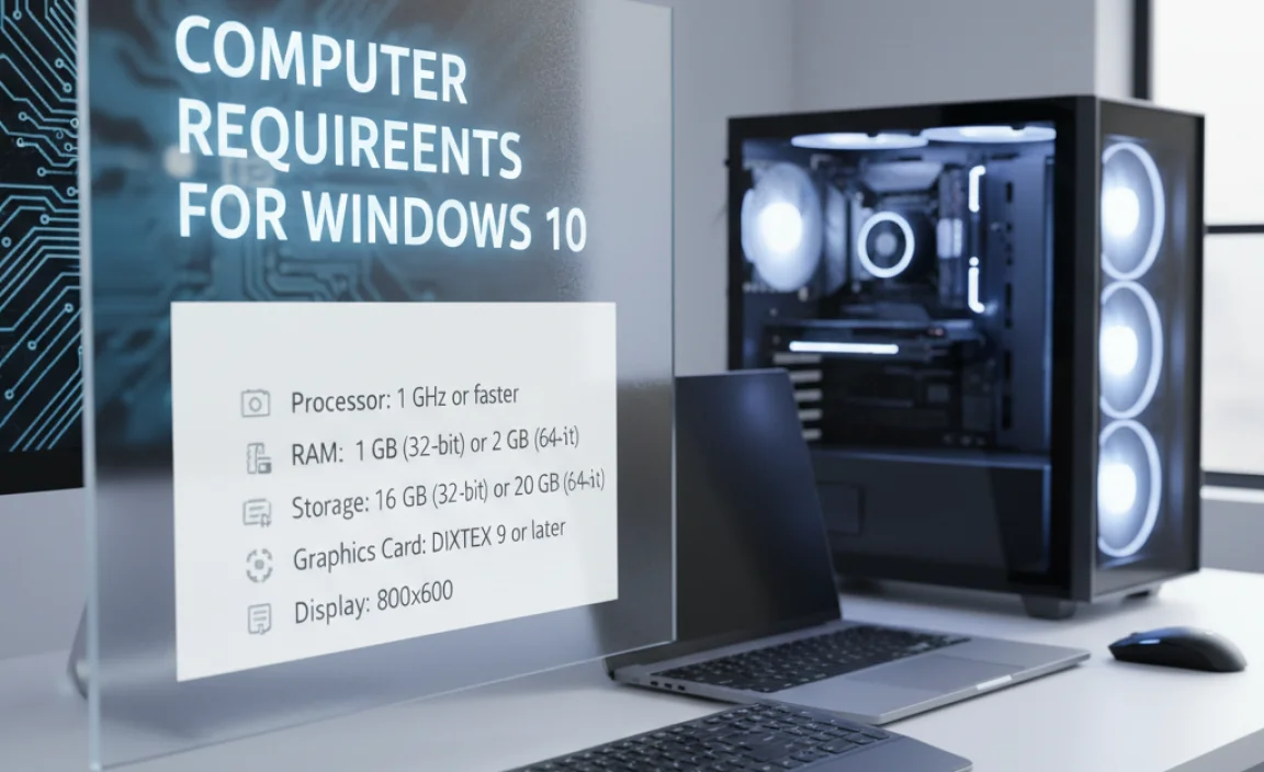 Computer Requirements for Windows 10