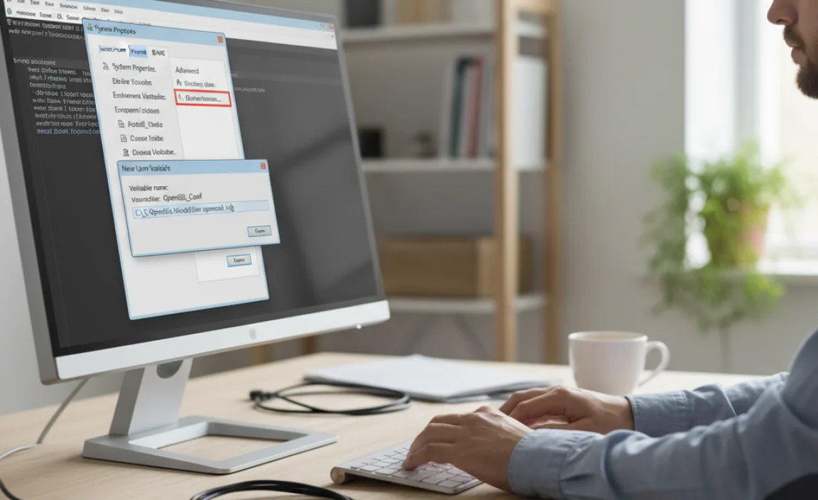 Configuring Environment Variables for OpenSSL Windows