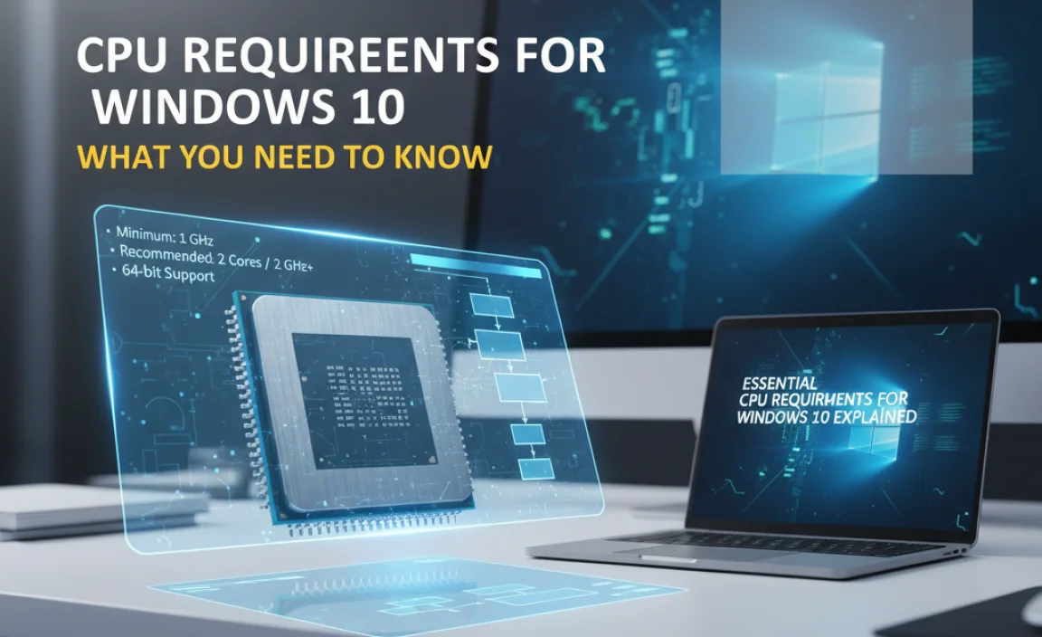 Cpu Requirements For Windows 10: What You Need To Know