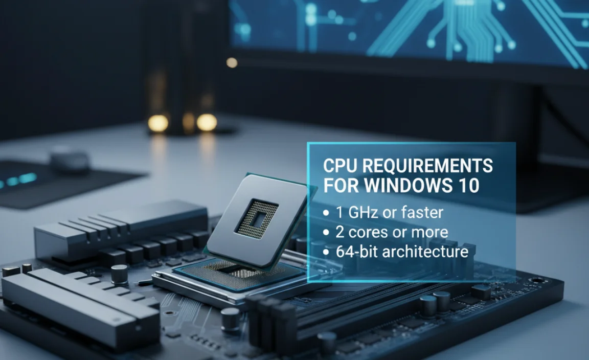 CPU Requirements for Windows 10