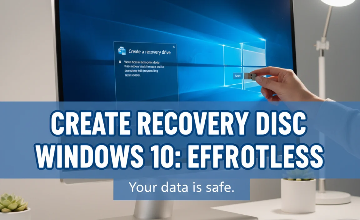 Create Recovery Disc Windows 10: Effortless
