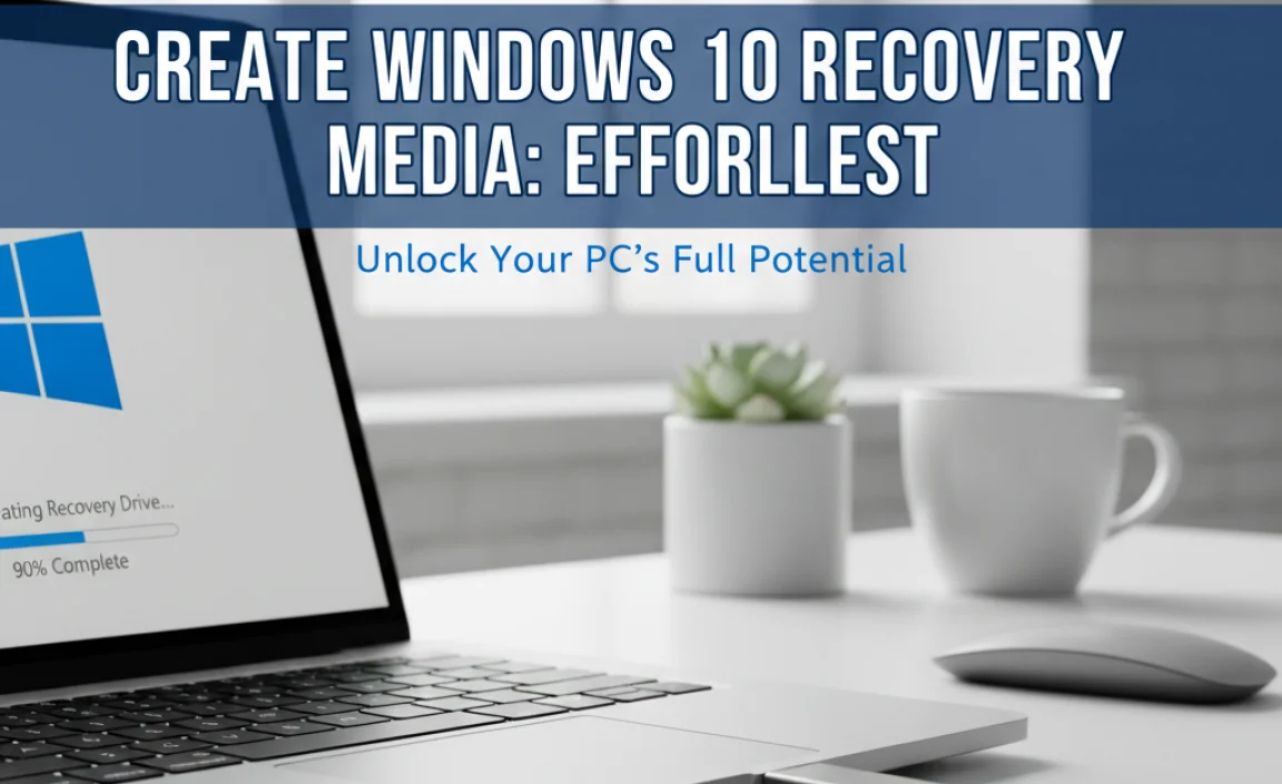 Create Windows 10 Recovery Media: Effortless