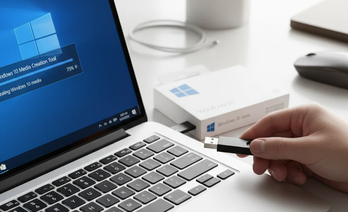 Creating a Bootable USB Drive Using Windows Media Creation Tool