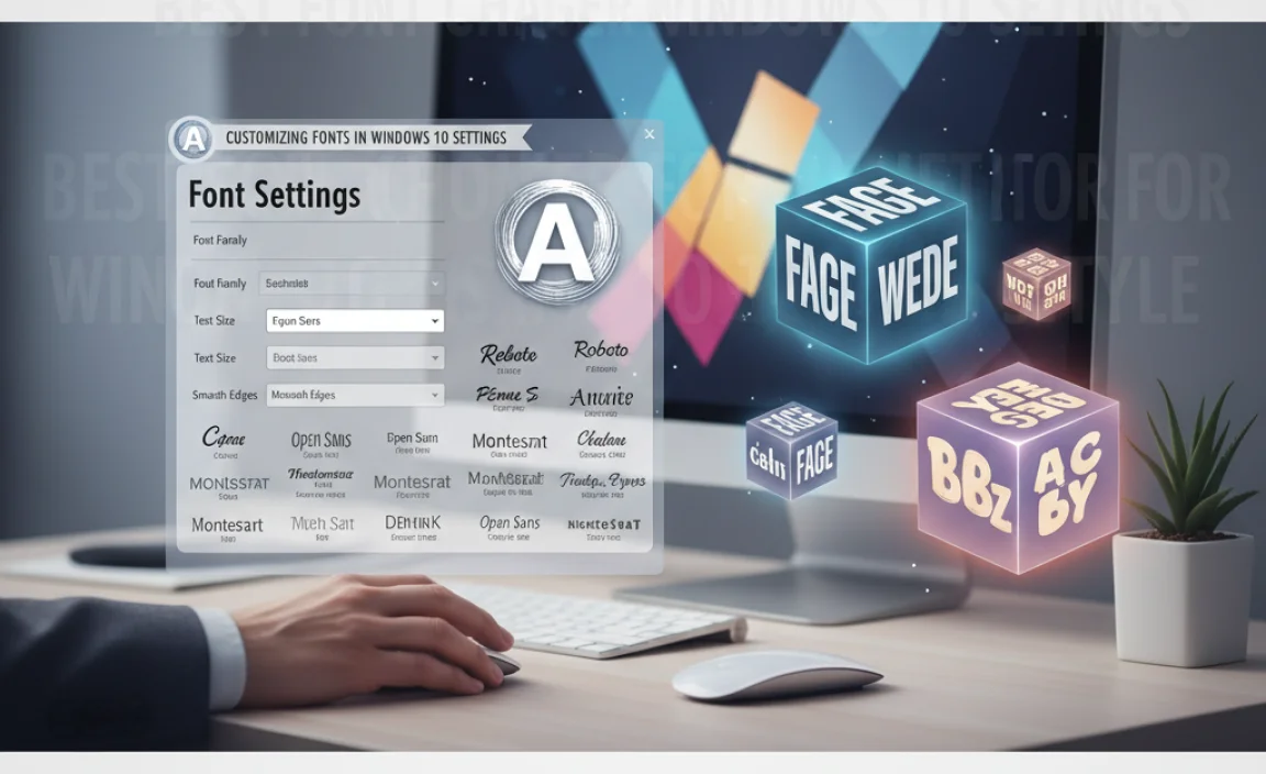 Customizing Fonts in Windows 10 Settings