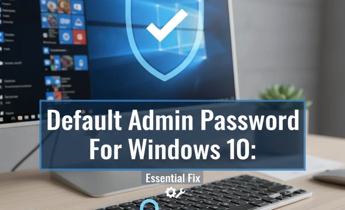 Default Admin Password For Windows 10: Essential Fix