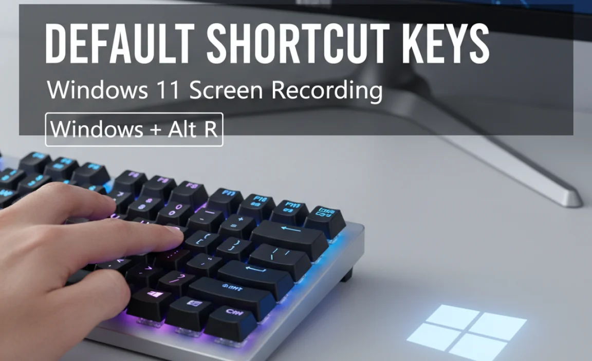 Default Shortcut Keys for Screen Recording on Windows 11