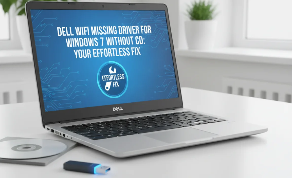 Dell WiFi Missing Driver for Windows 7 Without CD: Your Effortless Fix