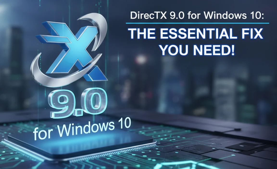 DirectX 9.0 for Windows 10: The Essential Fix You Need!