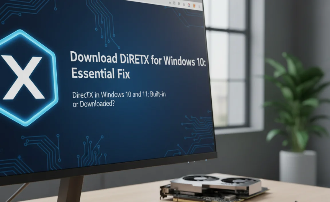 DirectX in Windows 10 and 11: Built-in or Downloaded?