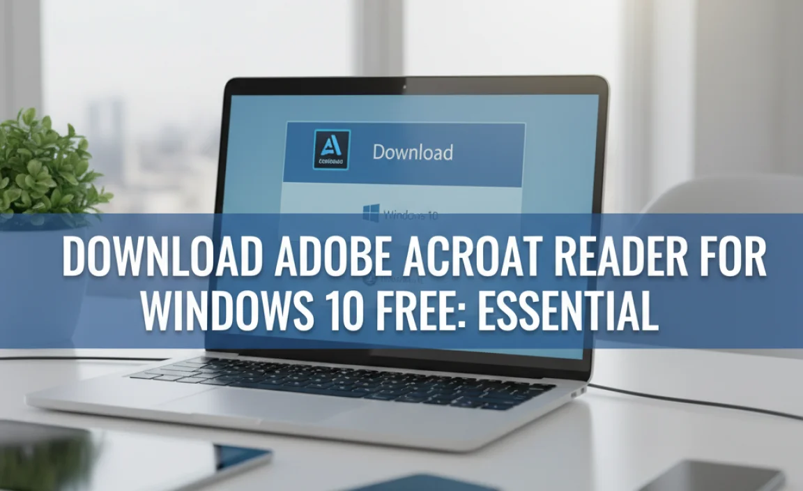 Download Adobe Acrobat Reader for Windows 10 Free: Essential