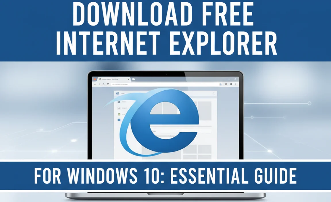 Download Free Internet Explorer For Windows 10: Essential Guide