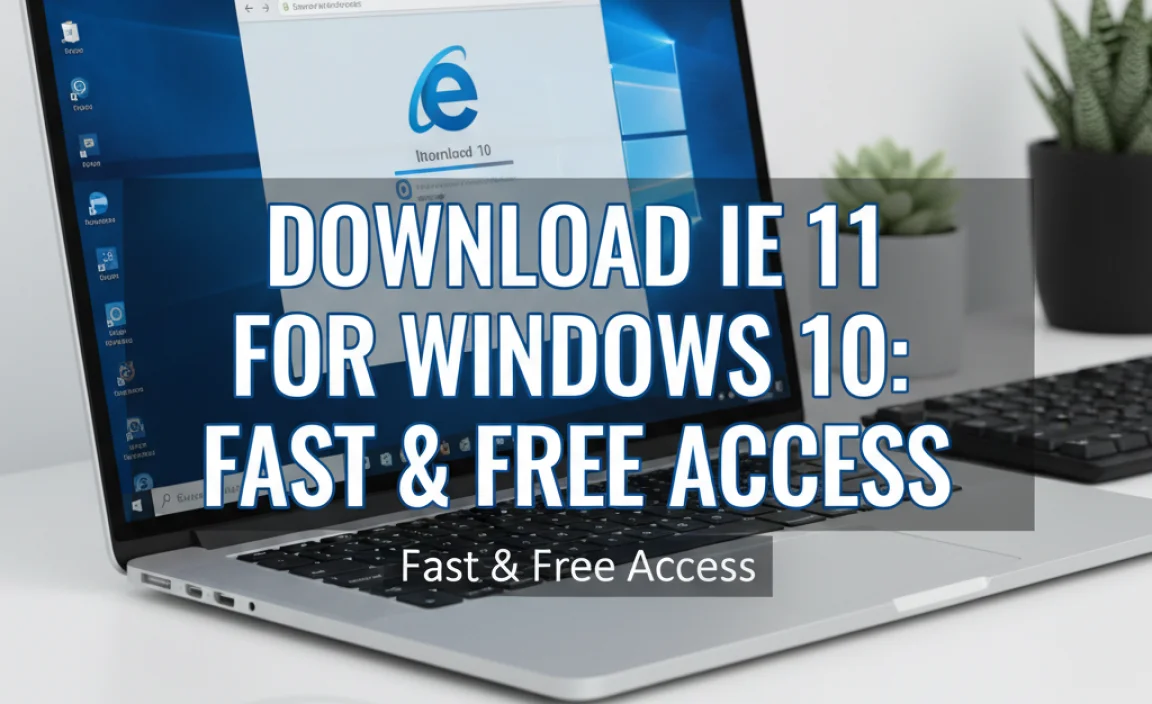 Download Ie 11 For Windows 10: Fast & Free Access