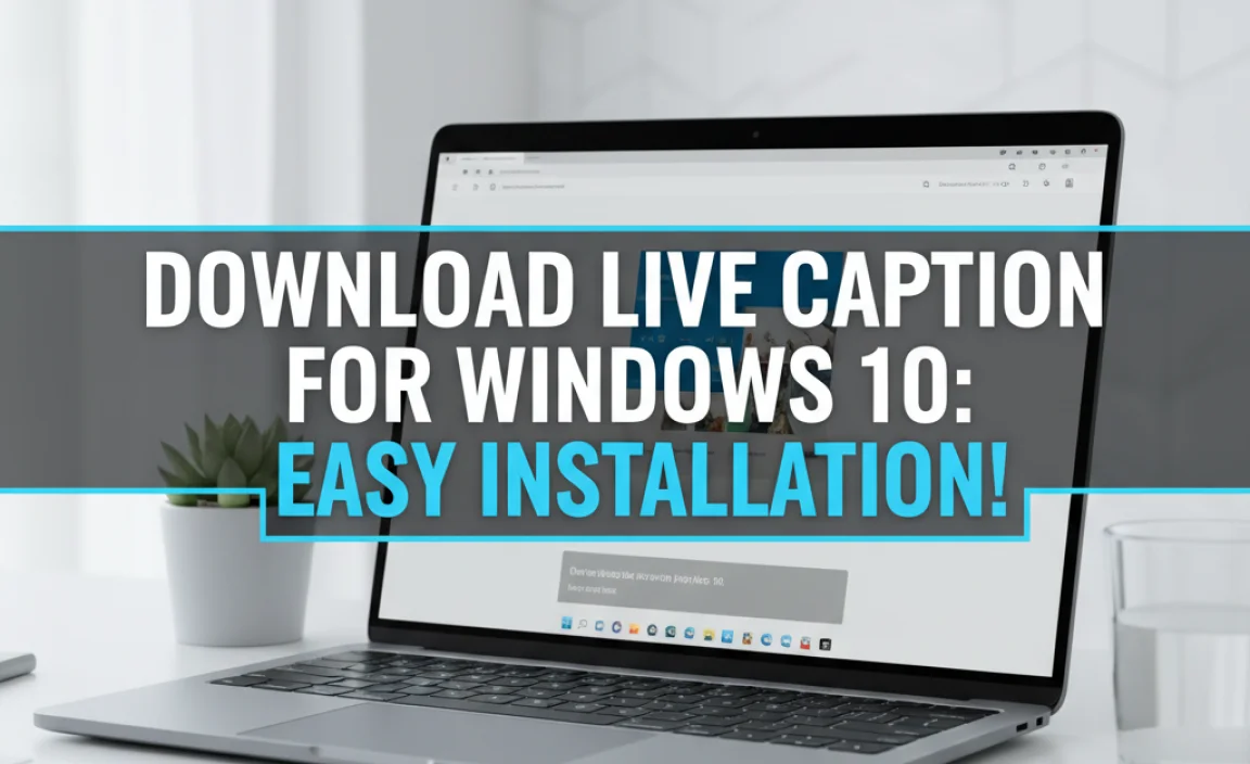 Download Live Caption For Windows 10: Easy Installation!