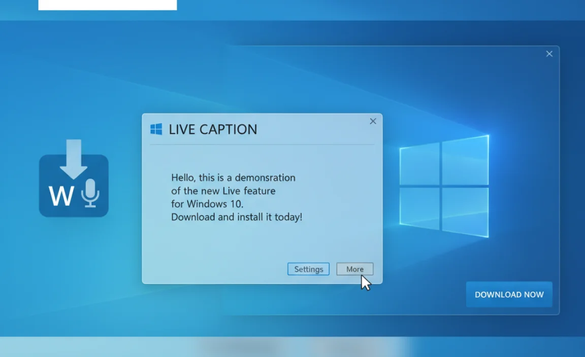 Download Live Caption for Windows 10