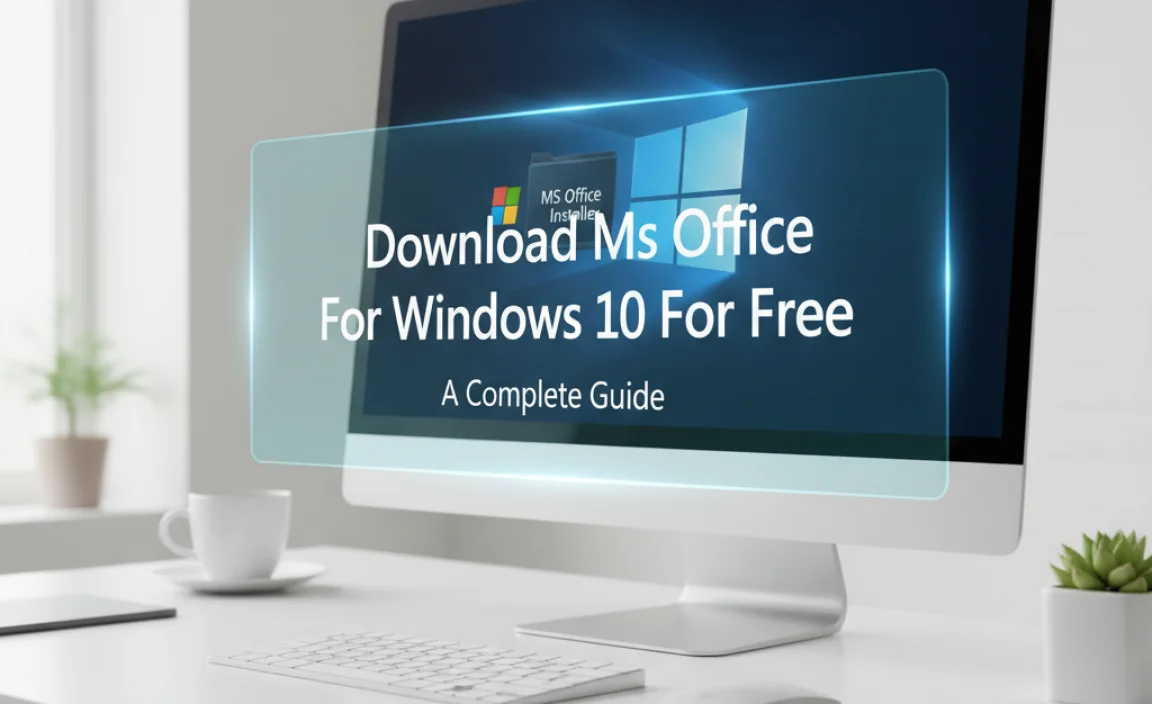 Download Ms Office For Windows 10 For Free: A Complete Guide