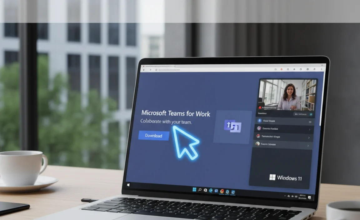 Download Teams for Work on Windows 11