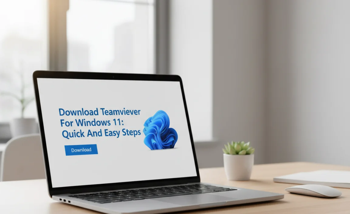 Download Teamviewer For Windows 11: Quick And Easy Steps