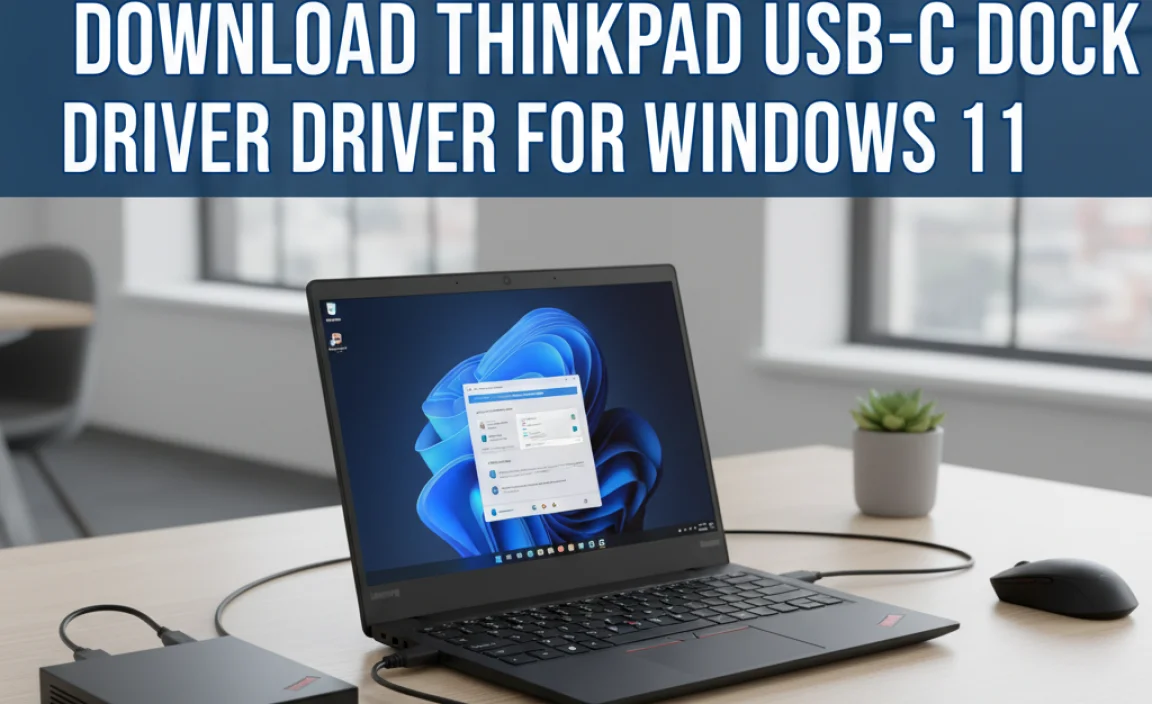Download Thinkpad Usb-C Dock Driver For Windows 11