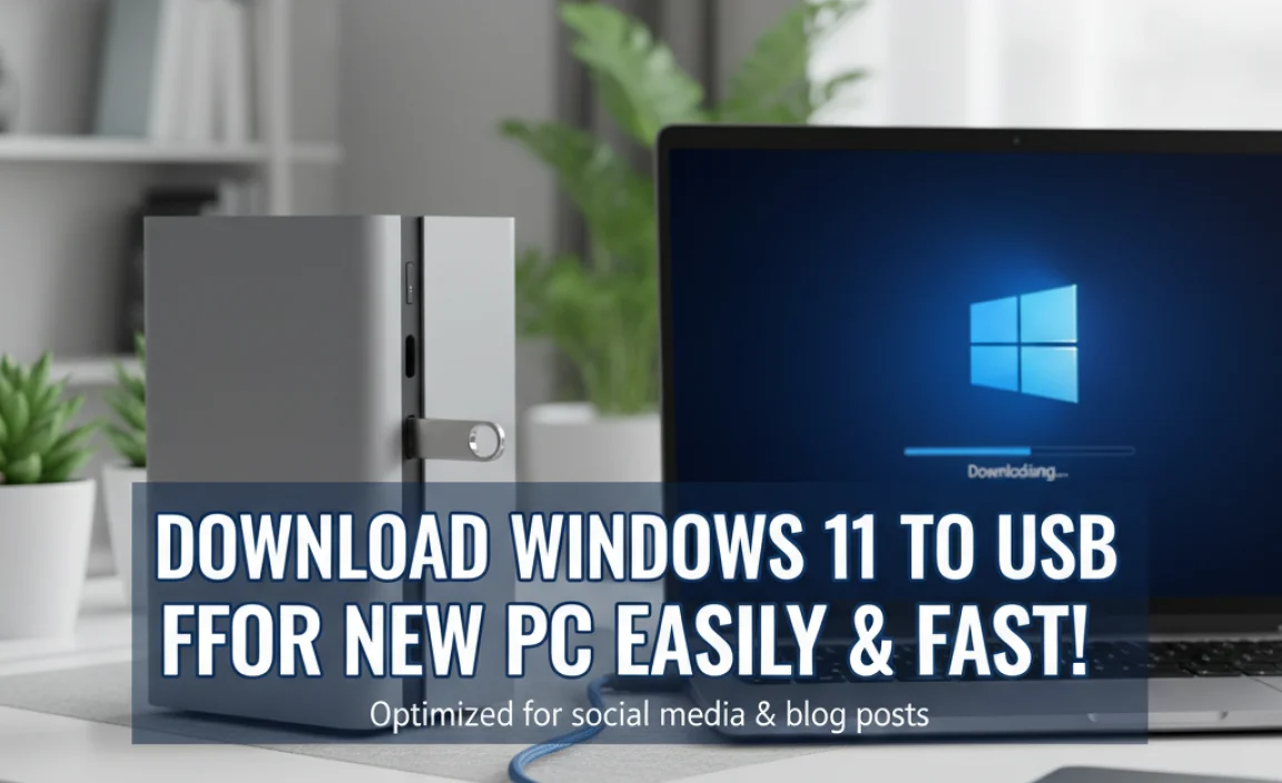 Download Windows 11 To Usb For New Pc Easily & Fast!
