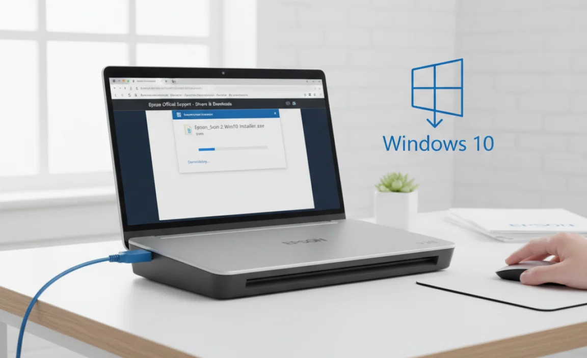 Downloading and Installing Epson Scan 2 on Windows 10