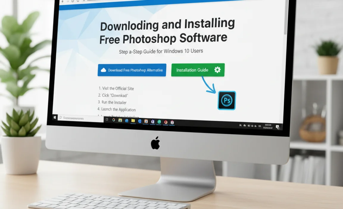 Downloading and Installing Free Photoshop Software