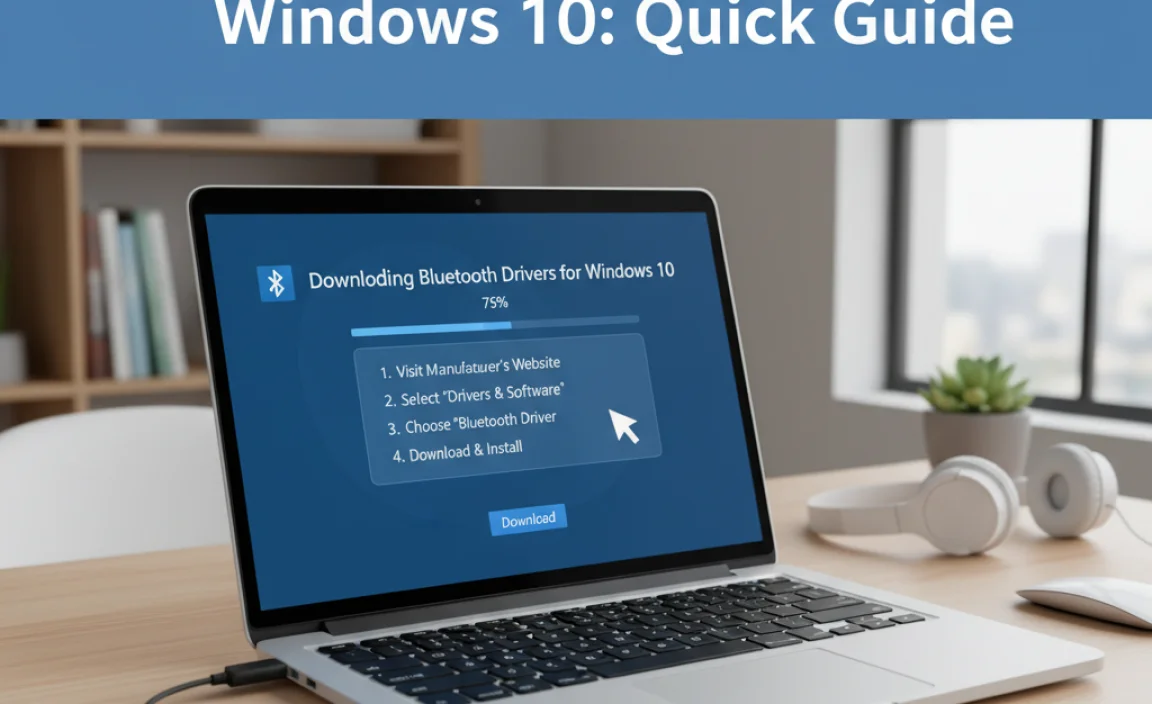 Downloading Bluetooth Drivers for Windows 10